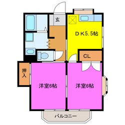 メゾンＫ　Ⅴの物件間取画像